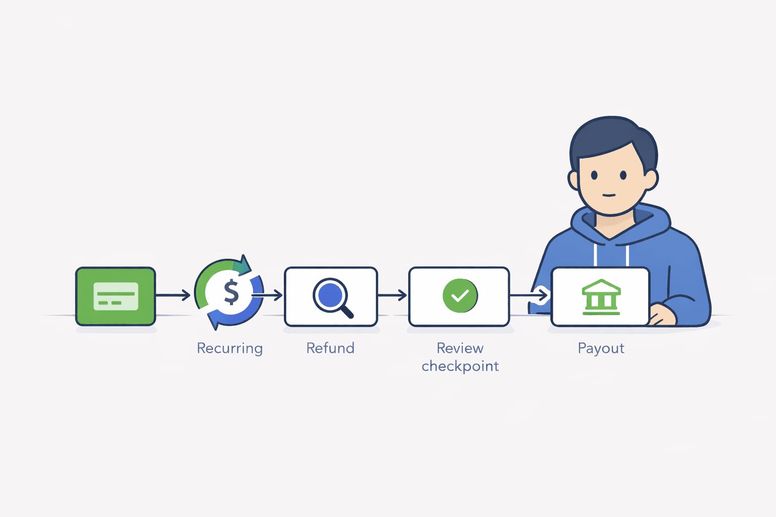 Recurring affiliate payouts and refunds