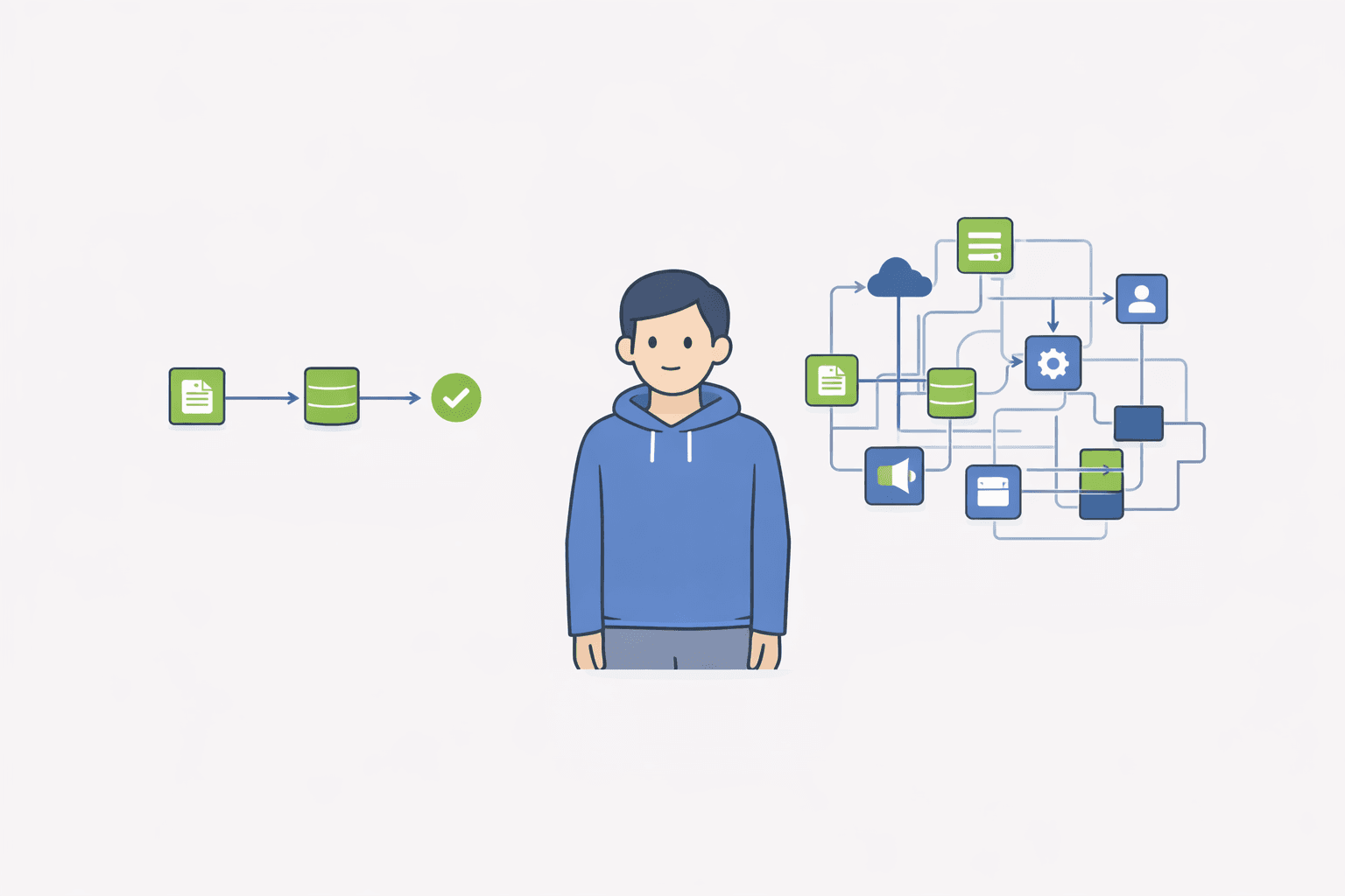 Software agent SEO workflow loop illustration